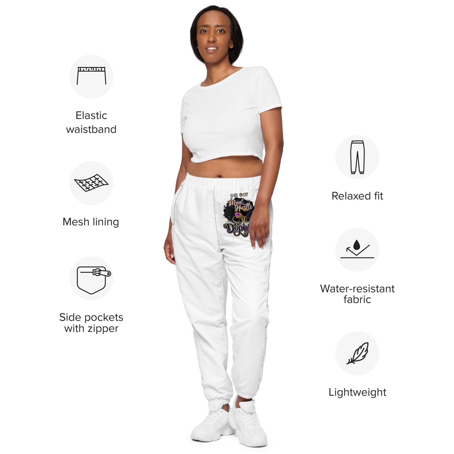 Women she is dope pants