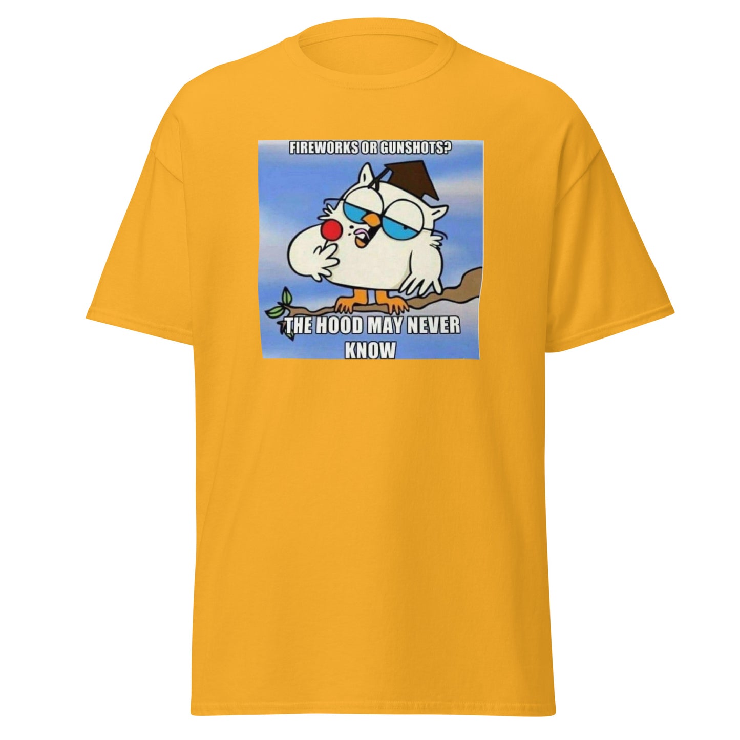 Men's Tee; The hood may never know...