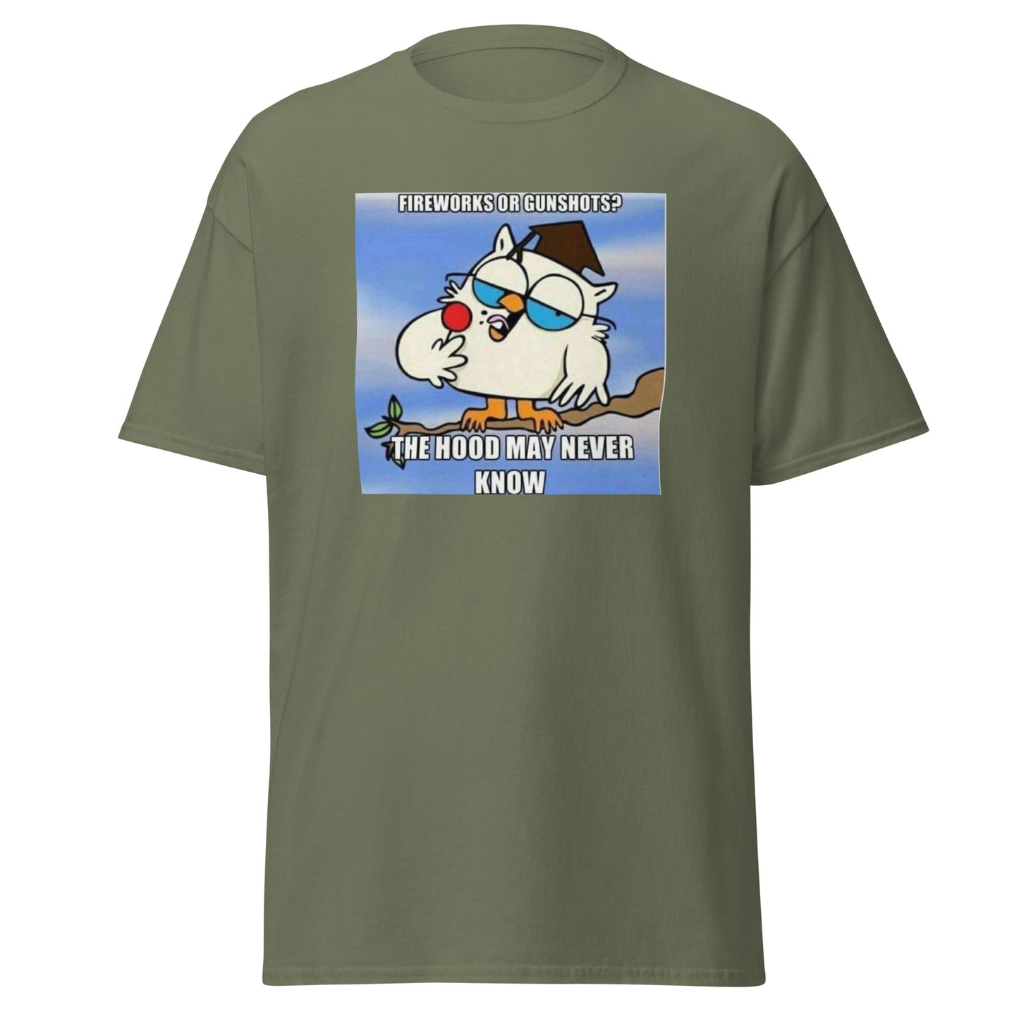 Men's Tee; The hood may never know...